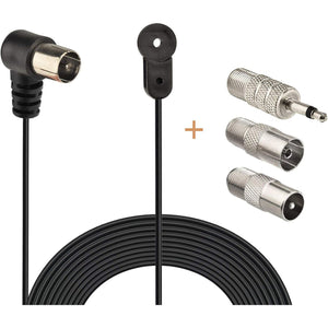 Bingfu FM Antenna 75 Ohm FM Antenna for Pioneer Onkyo Yamaha Marantz Bose Wave Music System Indoor Digital HD Radio FM Radio Bluetooth Stereo Receiver AV Audio Video Home Theater Receiver