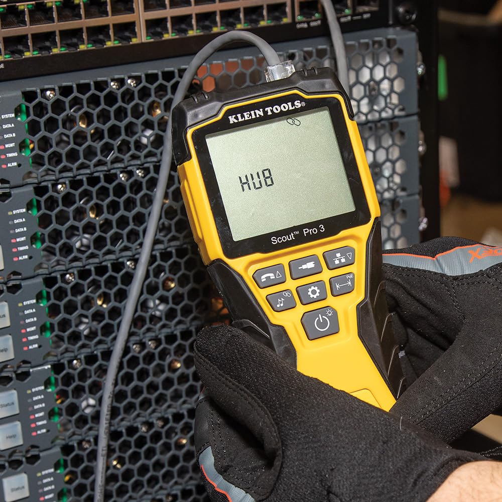 Buy now Klein Tools VDV501-852 Cable Tester with Remote, VDV Scout Pro 3 Test Kit Locates and Tests Voice, Data and Video Cables at indiglob india
