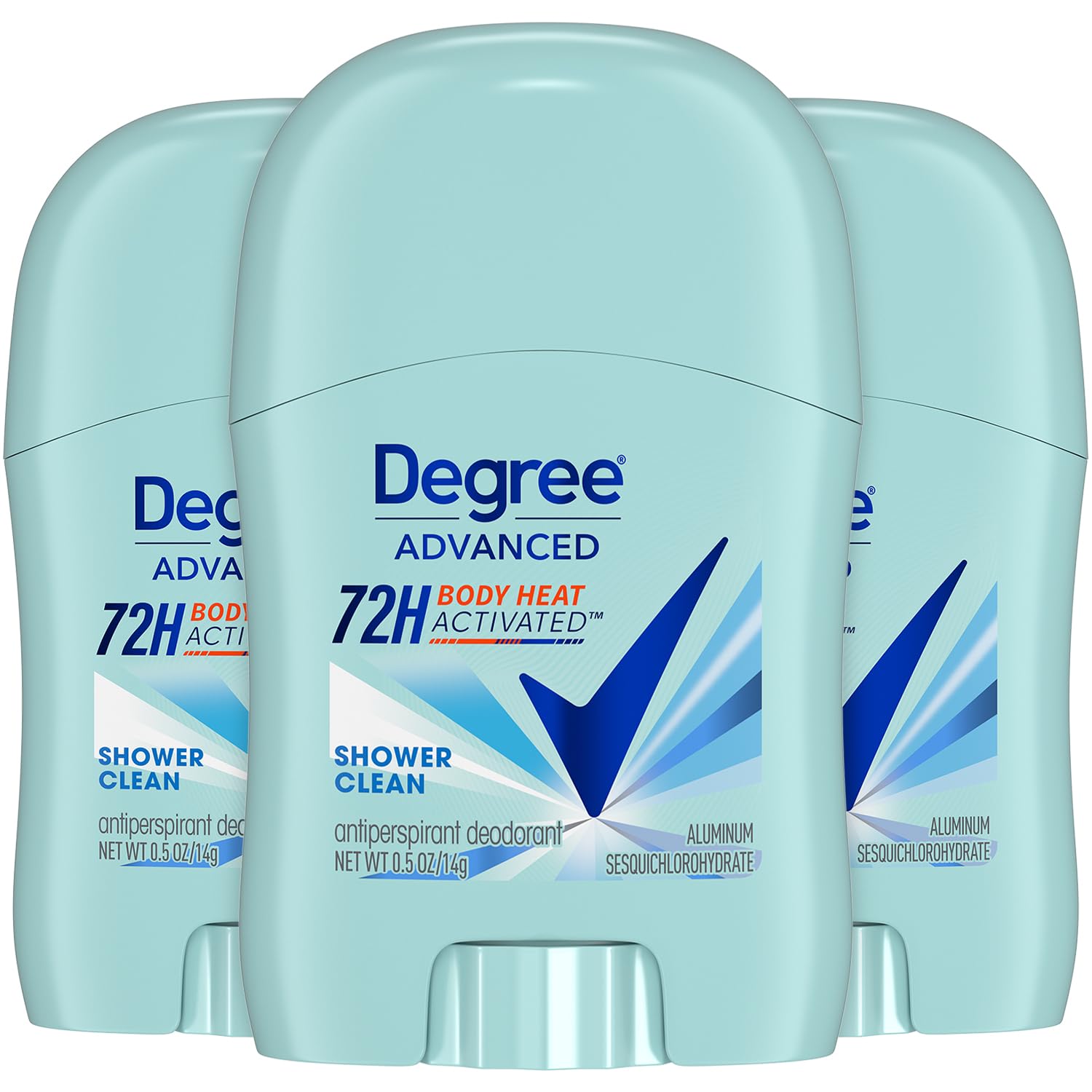 Buy now Degree Advanced Antiperspirant Deodorant, Shower Clean 3-Pack – Travel Deodorant for Women, 72H Protection, 0.5 Oz Ea at indiglob india