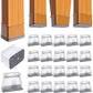 BUMACO 20Pcs Chair Leg Floor Protectors Chair Leg Protectors for Hardwood Floors Silicone Pads Covers to Protect Floors Universal L Clear Fit (1-5/16" to 2")