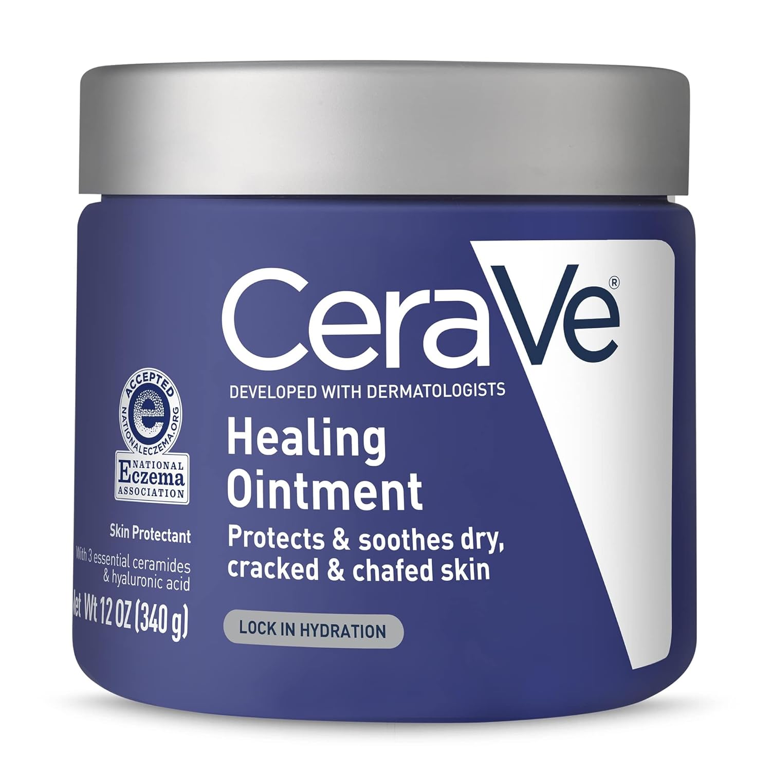 Buy now CeraVe Healing Ointment, Hydrating Skin Protectant With Petrolatum, Hyaluronic Acid & Ceramides, Face & Body Skin Barrier Repair For Cracked, Chafed, Dry Skin, Fragrance Free & Lanolin Free, 5 Oz Fragrance Free 12 Ounce (Pack of 1) at indiglob india