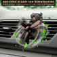 Car Vent Clip – Bear Pilot Propeller Car Decoration, Fun Rotating Design for Auto Interior, Easy to Install, 2.1”x2.5”x2.4” Compact Size, Cute Teddy Bear Gift Idea