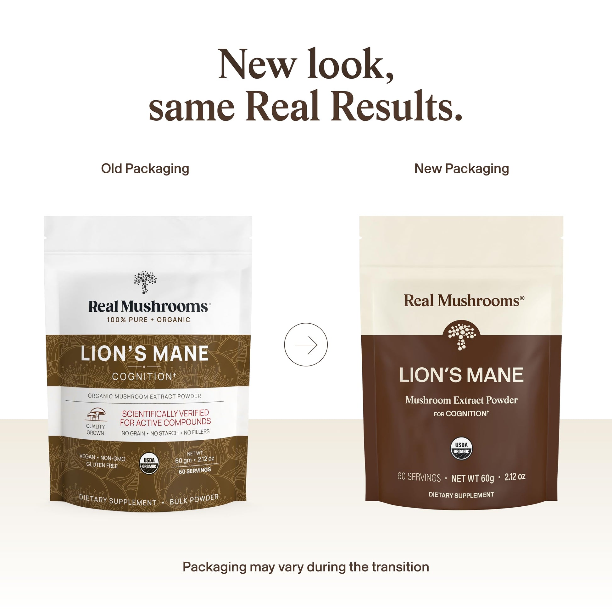 Buy now Real Mushrooms Lions Mane Mushroom Supplement - Organic Lions Mane Extract Powder for Overall Wellness with Adaptogens – Functional Vegan, Non-GMO Blend with 60 Servings at indiglob india