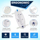 3 Pack ViDava Leg Bag Urinary Drainage Bag, 32 Oz with 3 18” Tubings, Anti-Reflux Valve, Cloth Straps, Easy flip Drain and 1 Delux Leg Strap