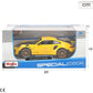 Maisto Porsche 911 GT2 RS Yellow with Carbon Hood and Gold Wheels Special Edition 1/24 Diecast Model Car