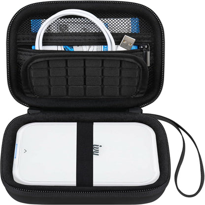 Canboc Hard Case for Canon Ivy 2 1 CLIQ+ CLIQ 2 CLIQ+2 Mini Photo Printer Mobile Wireless Bluetooth Instant Camera Printer, Mesh Bag fit Photo Paper Cable, Mint Green