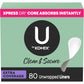 U by Kotex Panty Liners, Clean & Secure, Light Absorbency, Extra Coverage, 112 Count (Packaging May Vary)