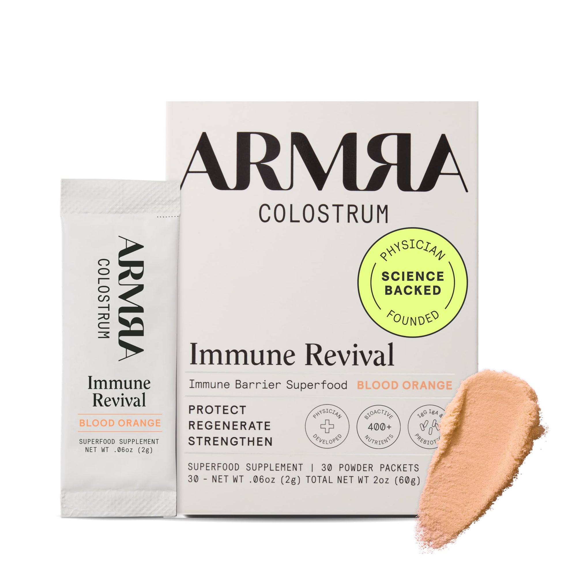 Buy now ARMRA Colostrum Powder | Unflavored | Gut Health & Bloating | Skin & Hair | Immunity | Keto, Gluten & Fat-Free | 30 Servings Blood Orange 30 Servings (Pack of 1) at indiglob india