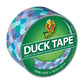 Duck Brand Duck Printed Duct Tape, Checker, 1.88 Inches x 10 Yards, Single Roll (280410)