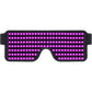 WOWSUN LED Glasses Light Up Dynamic Party Favor Glasses Festival Christmas USB Rechargeable LED Rave Glowing Flashing Glasses