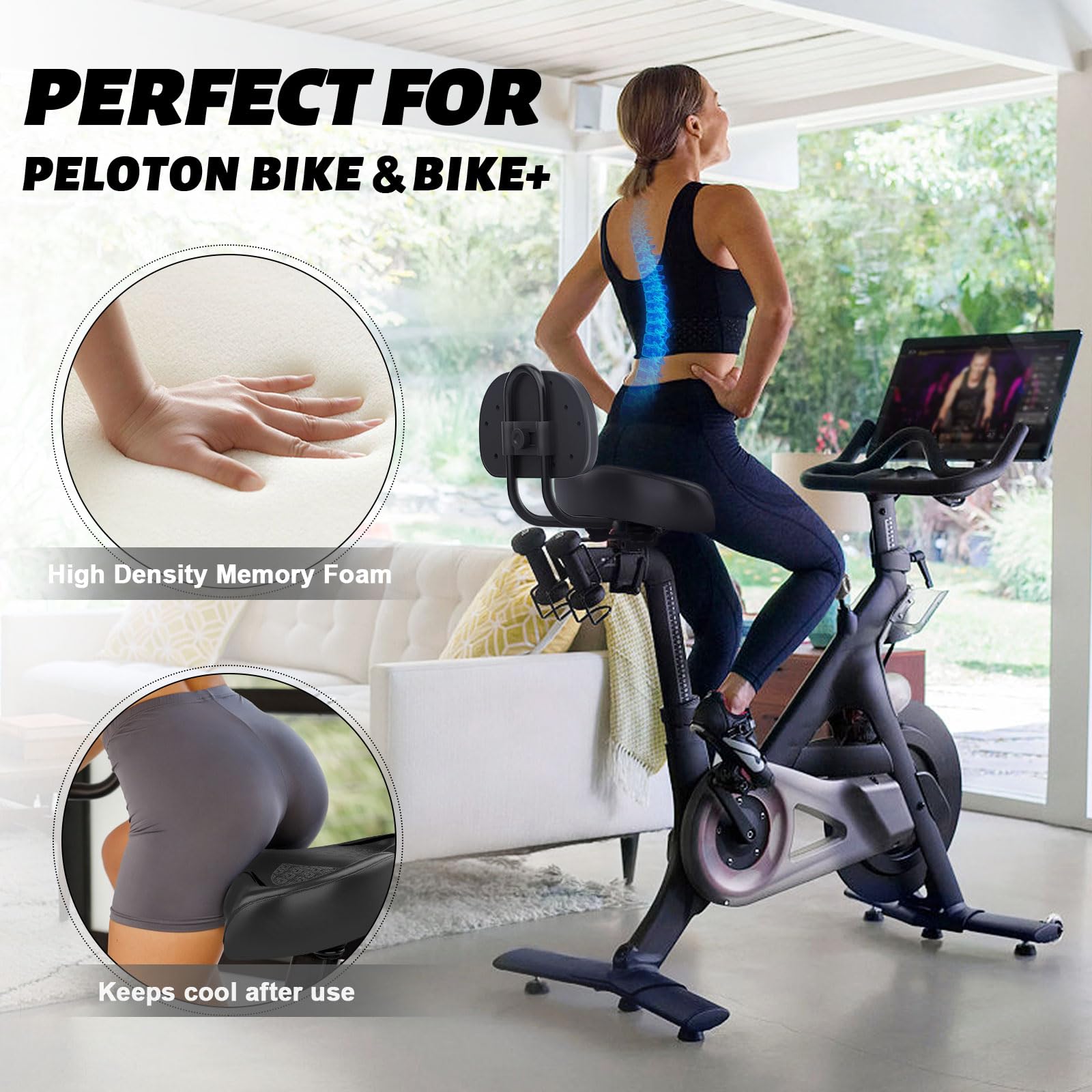 Buy now Bicycle Seat, Bike Seat for Women Men Extra Comfort Wide, Oversized Comfortable Seats Saddle for Peloton Bikes, Fit for Exercise Bikes, Electric Bikes, Mountain Bikes, Cruiser Bikes at indiglob india