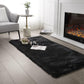 SERISSA Soft Fluffy Rug Grey Faux Sheepskin Fur Rug Shaggy Couch Cover for Bedroom Living Room Runner, 2x6 Feet