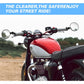 MICTUNING Universal Motorcycle Mirrors - 3 Inch Round Folding Bar End Side Mirror Compatible with Honda, Scooter, Suzuki, Yamaha, Kawasaki, Victory and More