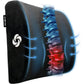 Samsonite Ergonomic Lumbar Support Pillow for Office Chair, Gaming Chair, or Car, Memory Foam Cushion with Ventilated Mesh and Adjustable Strap