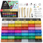 Buy now ARTEZA Polymer Clay Kit, 42 Colors with 5 Tools – Oven-Bake Modeling Clay for Jewelry Making, DIY Crafts, Sculpting & Creative Projects at indiglob india