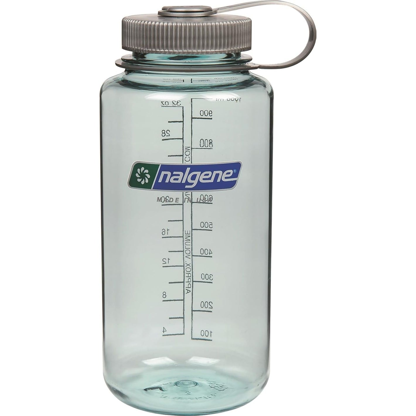 Nalgene Sustain Tritan BPA-Free Water Bottle Made with Material Derived from 50% Plastic Waste, 32 OZ, Wide Mouth