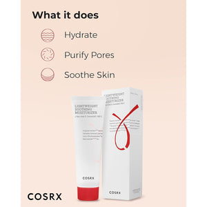 COSRX AC Collection Lightweight Soothing Moisturizer, 80ml / 2.70 fl.oz | Aloe Vera Leaves Extract 71.2% | Animal Testing Free, Paraben Free