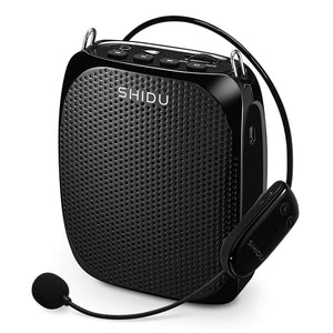 Buy now SHIDU S615 Wireless Voice Amplifier, 10W Portable Mini Amplifier with AUX Connectivity, Rechargeable for Teachers, Tour Guides, Coaches, Yoga Fitness Instructors at indiglob india