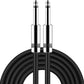 New bee Guitar Cable 10ft Electric Instrument Bass AMP Cord for Electric Mandolin, Pro Audio (Right Angle to Straight, Black)