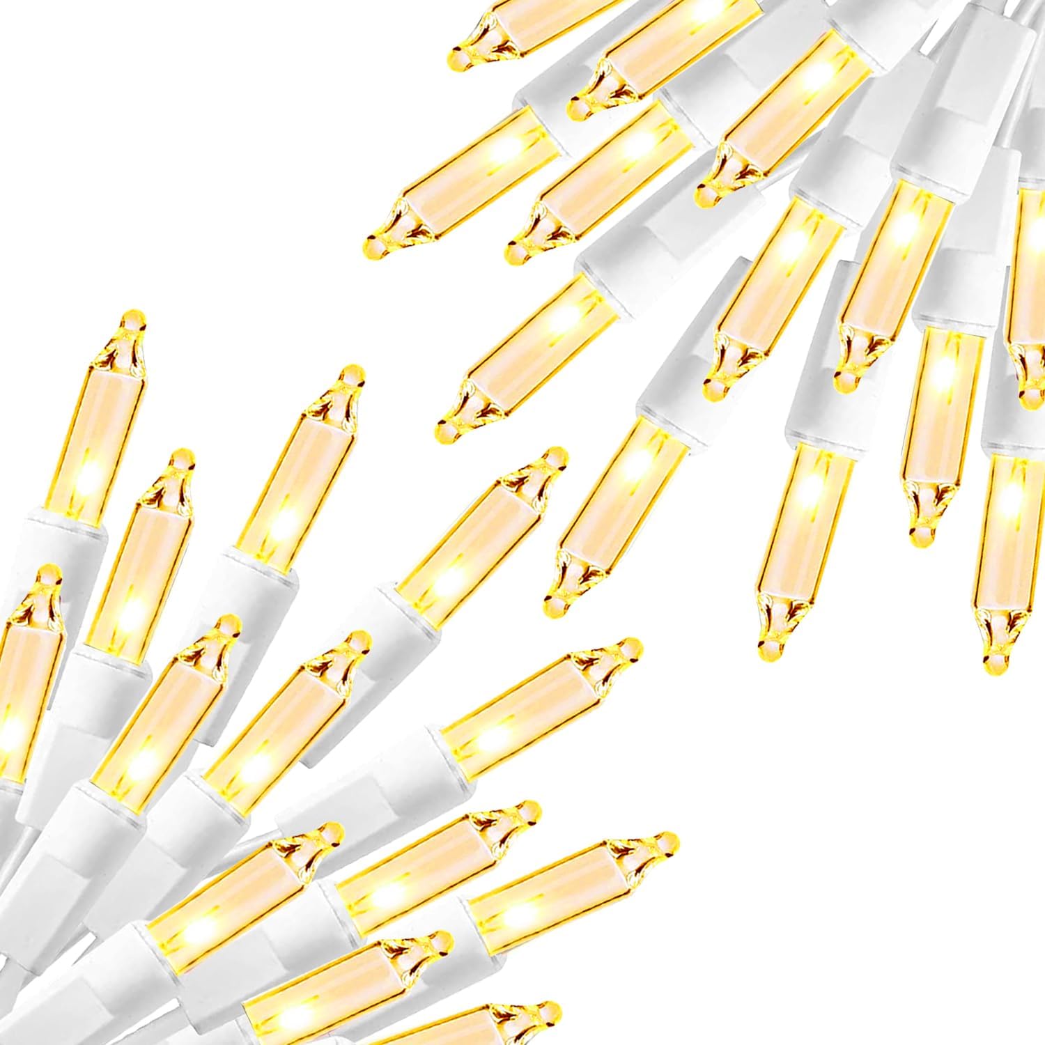 Buy now Dazzle Bright Christmas Mini String Lights, 60FT 300 Incandescent Green Wire Fairy Lights UL Certified Christmas Decorations for Indoor Outdoor Yard Party Xmas Tree Decor, Warm White 2 x 150 Count Warm White (White Wire) at indiglob india