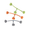 [Boy 3 pack] Snappi Cloth Diaper Fasteners - Replaces Diaper Pins - Use with Cloth Prefolds and Cloth Flats - Gray/Green/Orange