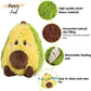 Happy Fuel Avocado Microwavable Unscented 1.5lbs Heating Pad For Women And Kids- Cute Soft Cozy Pillow Plush Heatable Warm Stuffed Animals- Kawaii Hot & Cold Plushie Food Toy - Avocado Gifts For Girls