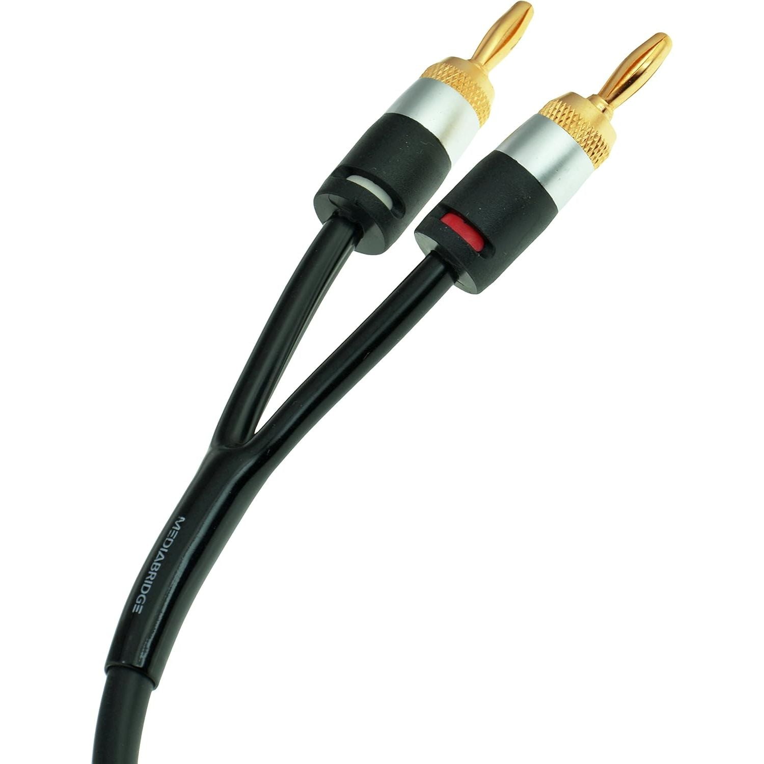 Buy now Mediabridge™ 12AWG Ultra Series Speaker Cable w/Dual Gold Plated Banana Tips (3 Feet) - CL2 Rated - High Strand Count Copper (OFC) Construction - Black [New & Improved Version] (Part# SWT-12B-03B) at indiglob india