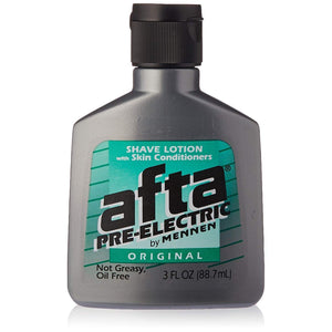 Afta Pre-Electric Shave Lotion With Skin Conditioners Original 3 oz (Pack of 2)