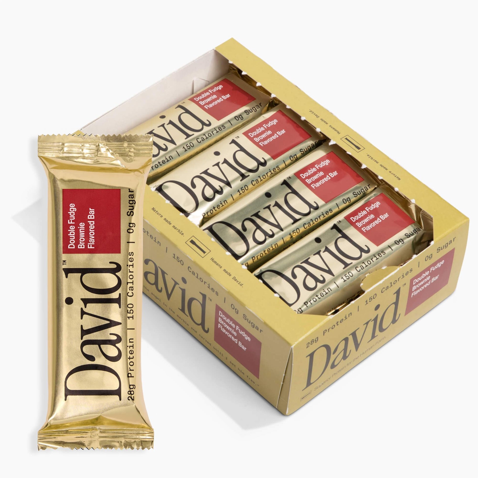 Buy now David High Protein Bars - 0g of Sugar, Low Carb, Gluten Free - 28g of Protein, 150 Calories - On-The-Go Snack - Chocolate Chip Cookie Dough Flavor, Pack of 12 at indiglob india