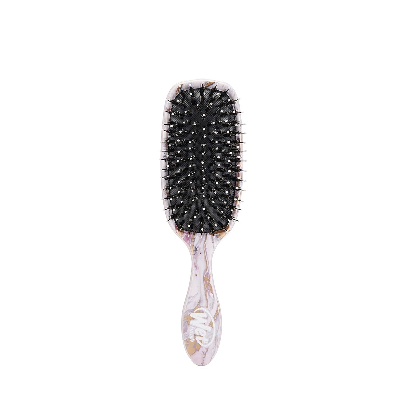 Wet Brush Marble Bronze Shine Enhancer Paddle Brush - Detangler with Ultra Soft Bristles, Infused With Natural Argan Oil, Shiny & Smooth Hair, Wet or Dry, All Hair Types
