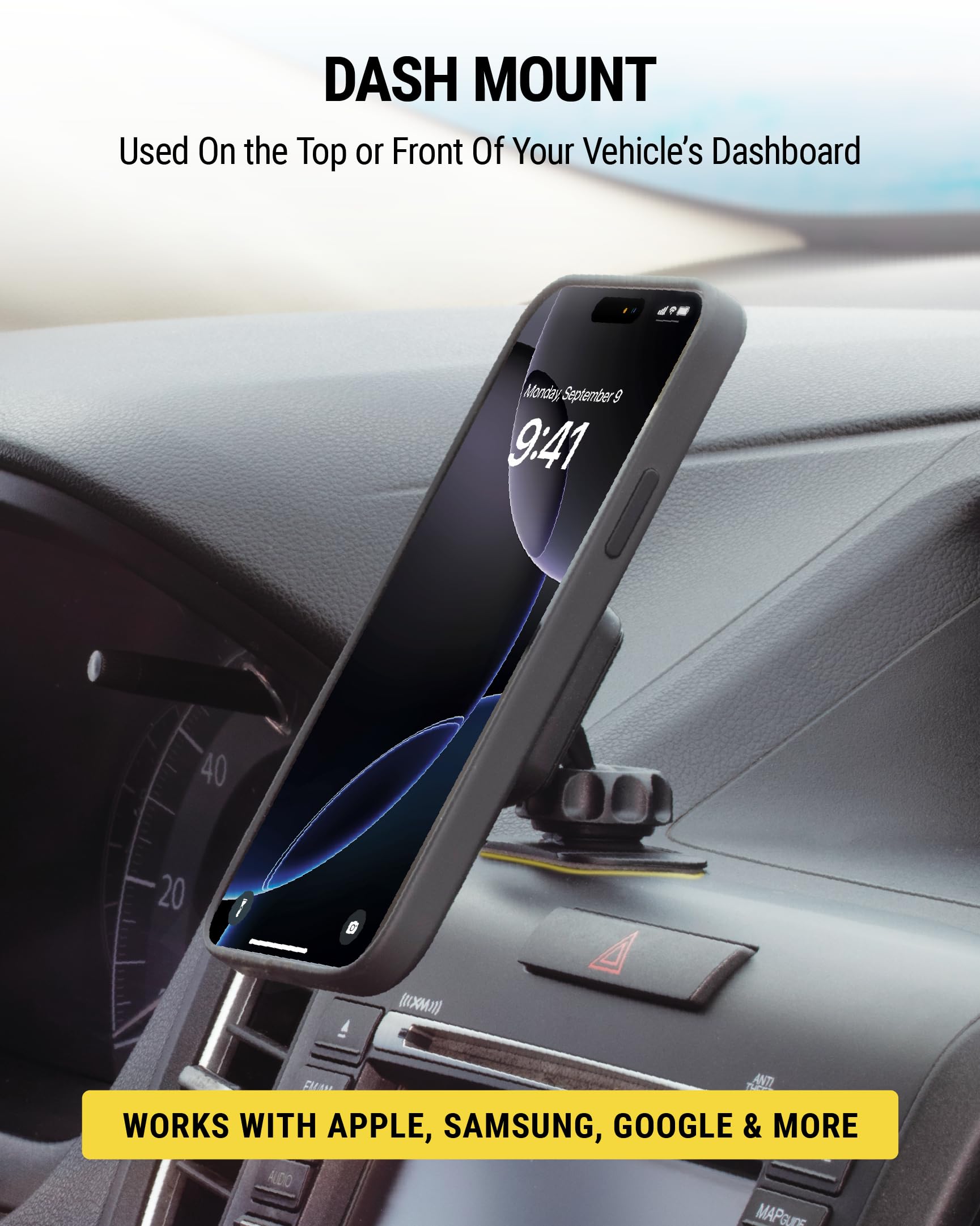 Buy now Scosche MAGDMB MagicMount Magnetic Phone Mount for Car, Dashboard Cell Phone Holder with 360° Adjustable Magnet Head, Universal Phone Stand for Car Compatible with iPhone, Samsung, and All Devices at indiglob india