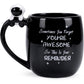 Lavezee Mug Cup With Guitar Handle And Art Musical Notes Holds 15 Oz, Tea Coffee Milk Ceramic Mug Gift For Music Lover