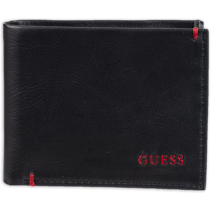 GUESS Men's Classic Bifold Wallet with Card Slots, Bill Compartment and Id Window