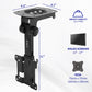 Buy now VIVO MOUNT-M-FD27 Manual Folding Ceiling Mount for 13-27 inch Flat Screens, Tilt Roof, Under Cabinet Mount for LCD TVs and Monitors at indiglob india