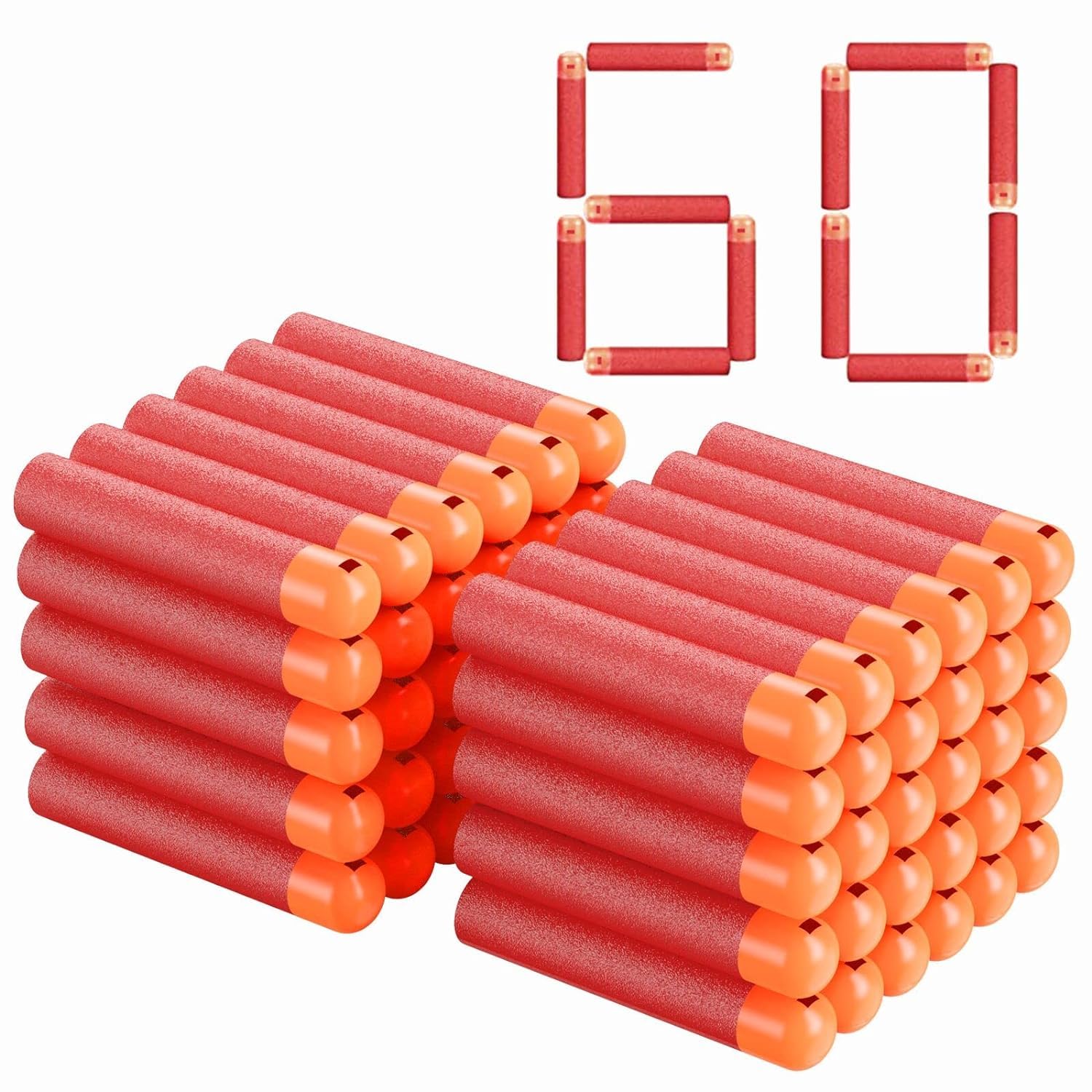 Buy now 60PCS Mega Dart Refill Pack for N-Strike Mega Series at indiglob india