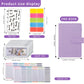 Buy now NICOOTHBudget Binder Cash Envelopes A6 Money Saving Binder with Zipper envelopes (Purple) at indiglob india