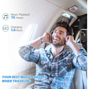 AGPTEK A02S 16GB MP3 Player, 70 Hours Playback Lossless Sound Music Player, Supports up to 128GB, Dark Blue