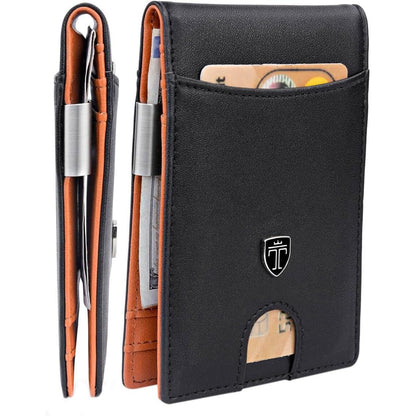 TRAVANDO Money Clip Wallet RIO - Mens Wallets slim Front Pocket RFID Blocking Card Holder Minimalist Mini Bifold Gift Box