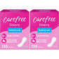 Carefree Panty Liners for Women, Long, Unwrapped, Unscented, 92ct | Pantiliners, Carefree Liners, Daily Liners for Women, Light Periods and Leaks, 8-Hour Odor Control | 92ct (Packaging May Vary)