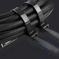 Buy now 100Pcs 8 Inch Heavy Duty Industrial Zip Toes 40lbs Tensile Strength Releasable Black Tie Wraps Reusable Zip Toes Tie Straps For Garden Plant Secure Vine, Home Office at indiglob india