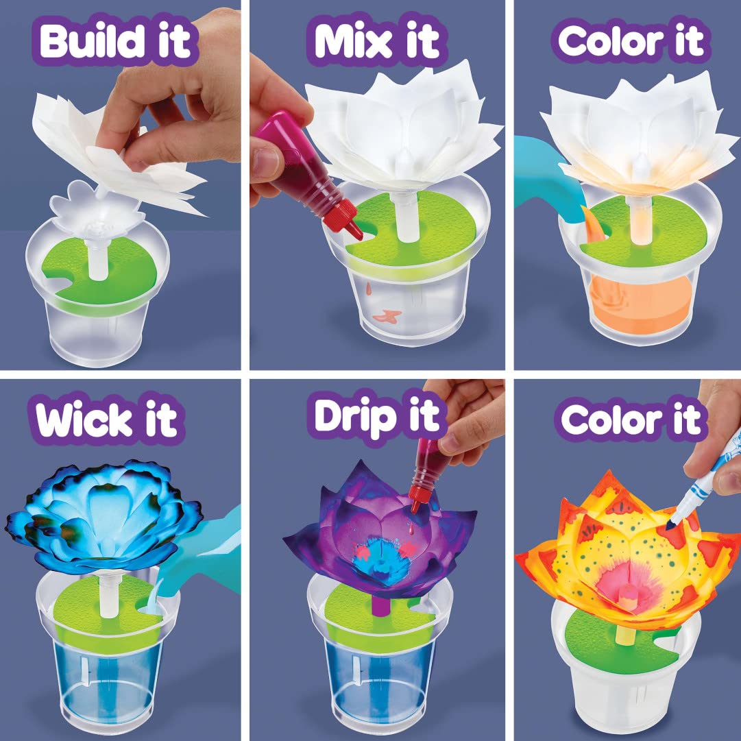 Buy now Crayola Paper Flower Science Kit, Color Changing Flowers, Gift for Kids Ages 7, 8, 9, 10 at indiglob india