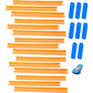 Hot Wheels Toy Car Straight Track Set with 37 Component Building Parts & 1:64 Scale Vehicle (Amazon Exclusive)