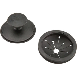 Waste King Black Disposer EZ Mount Garbage Disposal Stopper and Splash Guard for Sink Drain, 1025