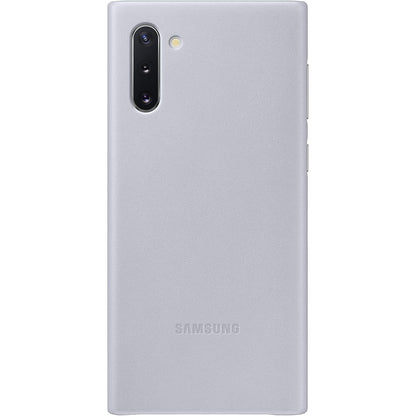 Samsung Galaxy Note10 Case, Leather Back Protective Cover - White (US Version with Warranty) - EF-VN970LWEGUS