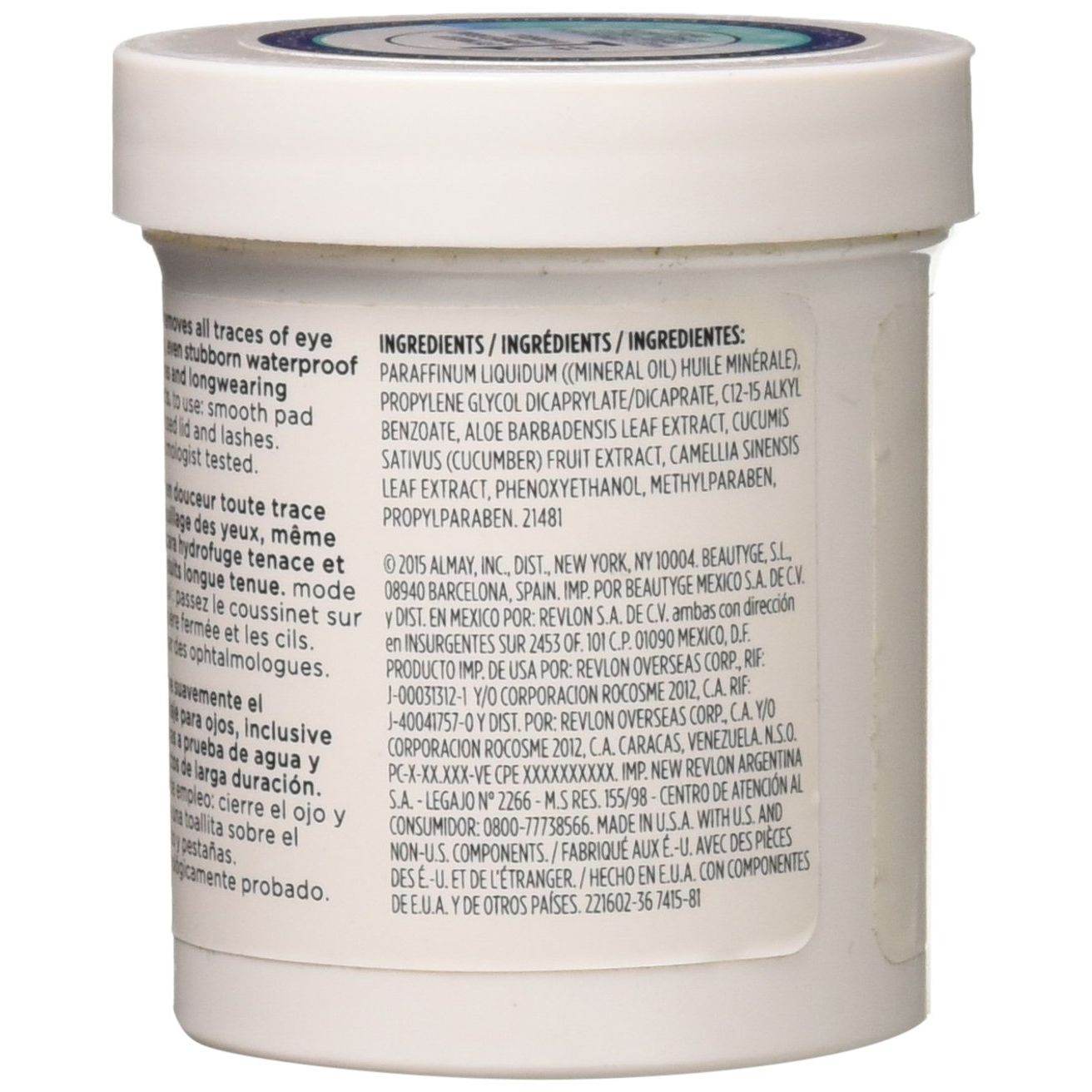 Almay Longwear & Waterproof Eye Makeup Remover Pads, 80 Count - My Store