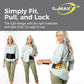 Adjustable Back Brace with 5-to-1 Compression Pulley System for Lumbar Support & Back Pain - Immediate Relief from Sciatica, Scoliosis, Bulging/Herniated Disc - Lightweight/Breathable, X-Large