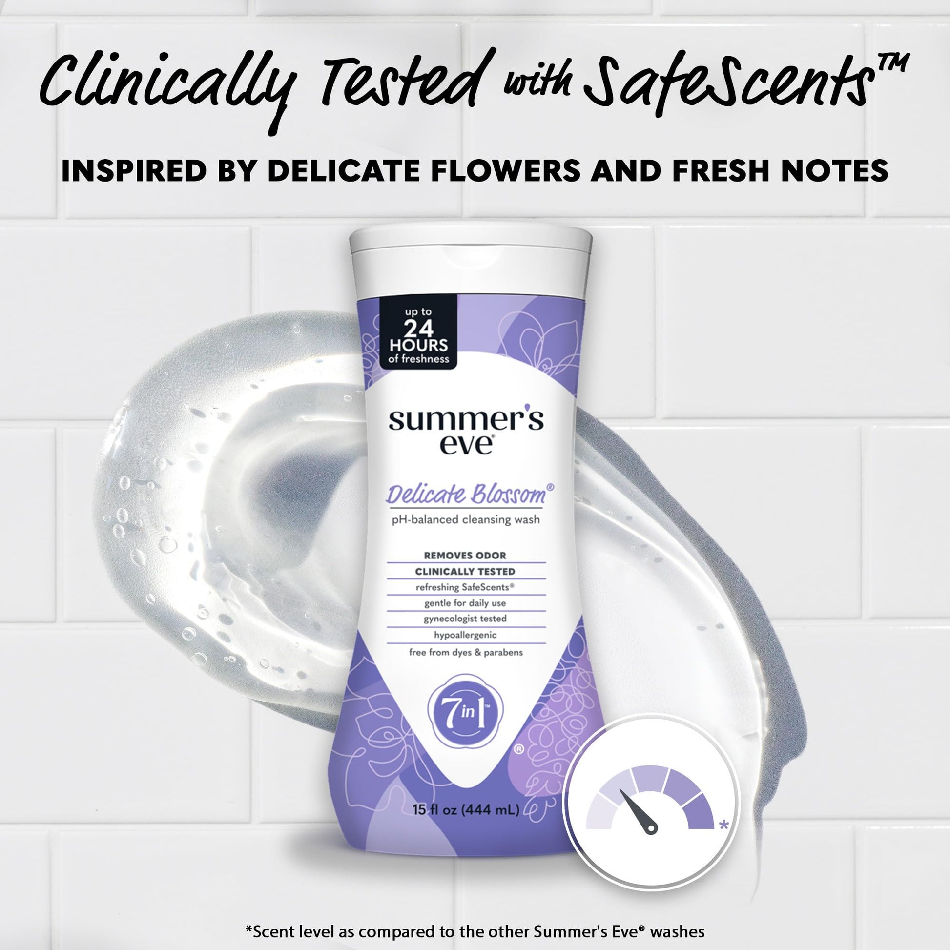 Buy now Summer's Eve Delicate Blossom All-Over Daily Feminine Wash, pH-Balanced Body Wash for Women, Removes Vaginal Odor and Refreshes, 15 Fl Oz at indiglob india