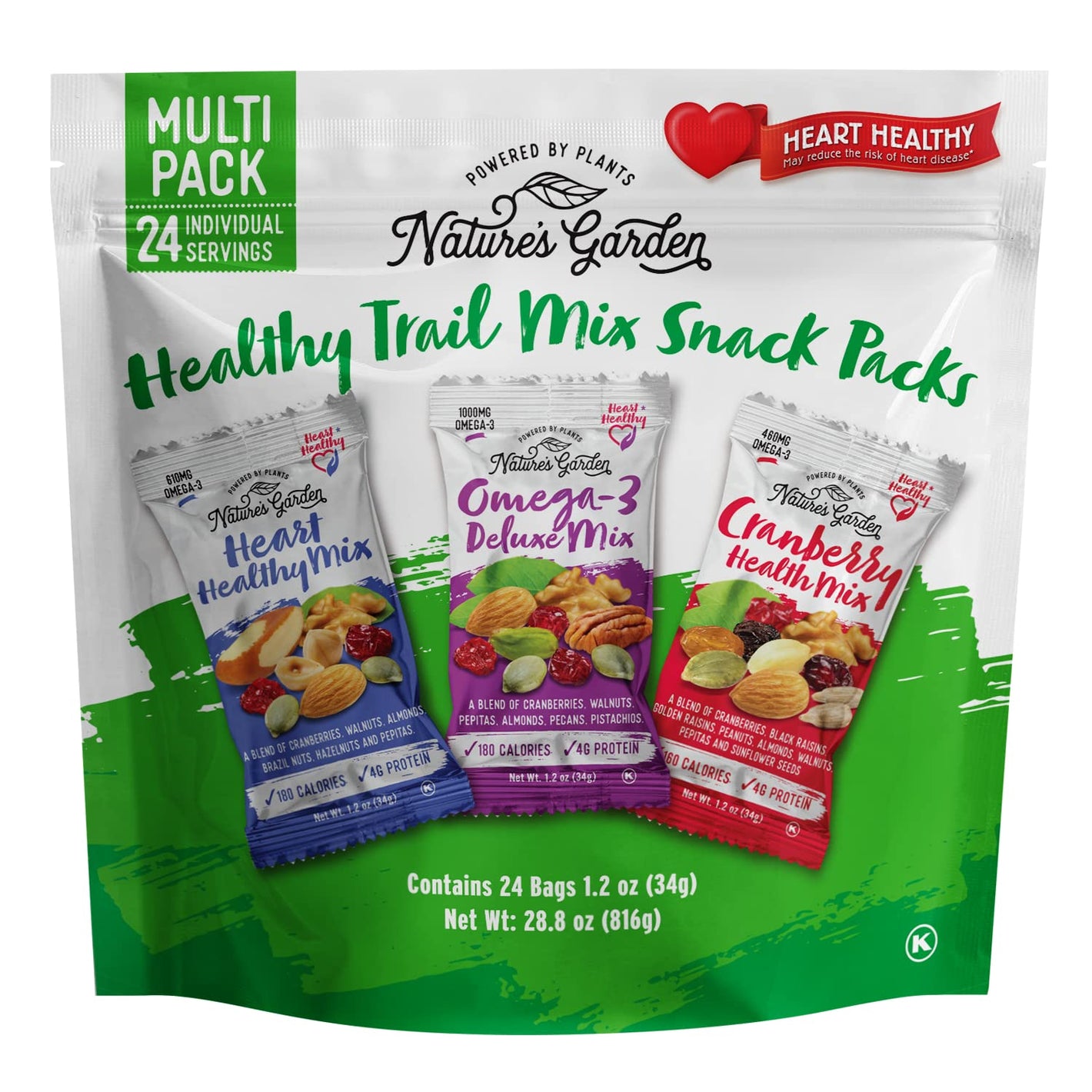 Buy now Nature's Garden Healthy Trail Mix Snack Pack (28.8 oz) at indiglob india