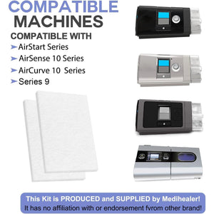 70 Packs CPAP Filters - Three Year Supply Filters for AirSense 10, for AirCurve 10- S9, for AirStart Series - Medihealer Replacement Filters Supplies