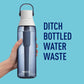Brita Hard-Sided Plastic Premium Filtering Water Bottle, BPA-Free, Reusable, Replaces 300 Plastic Water Bottles, Filter Lasts 2 Months or 40 Gallons, Includes 1 Filter, Night Sky - 26 oz. - My Store